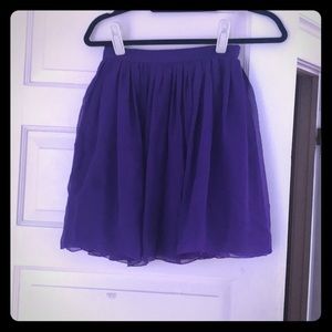Custom Purple Pleated & Flowy Skirt with Pockets